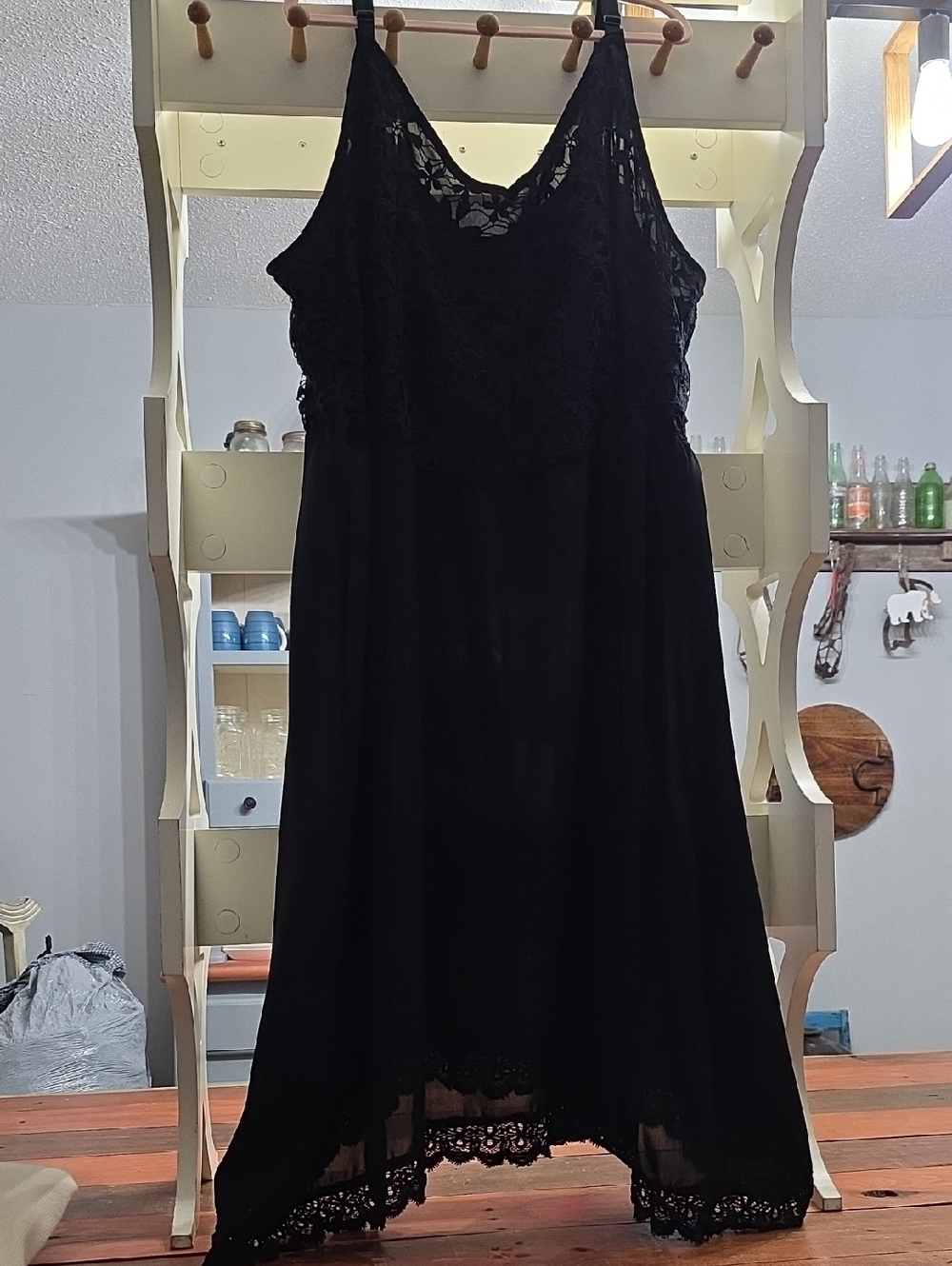 BloomChic Black Lace Maxi Dress